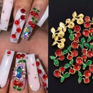 3D CHERRY NAIL CHARMS
